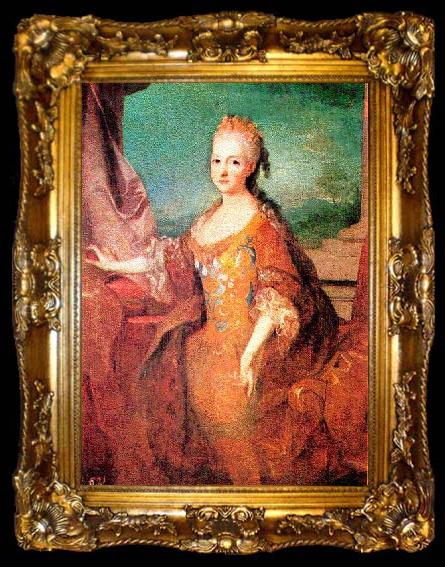 framed  Jean Ranc Portrait of Louise elisabeth d